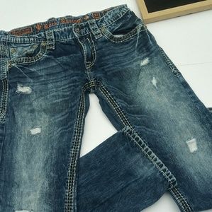 Rock Revival distressed denim jeans size 32